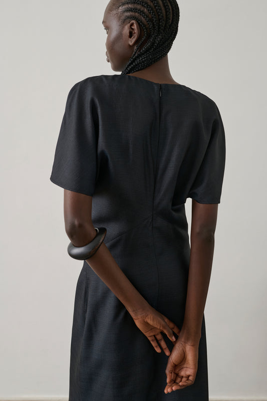 Robe Ella - Noir - Soie - Femme