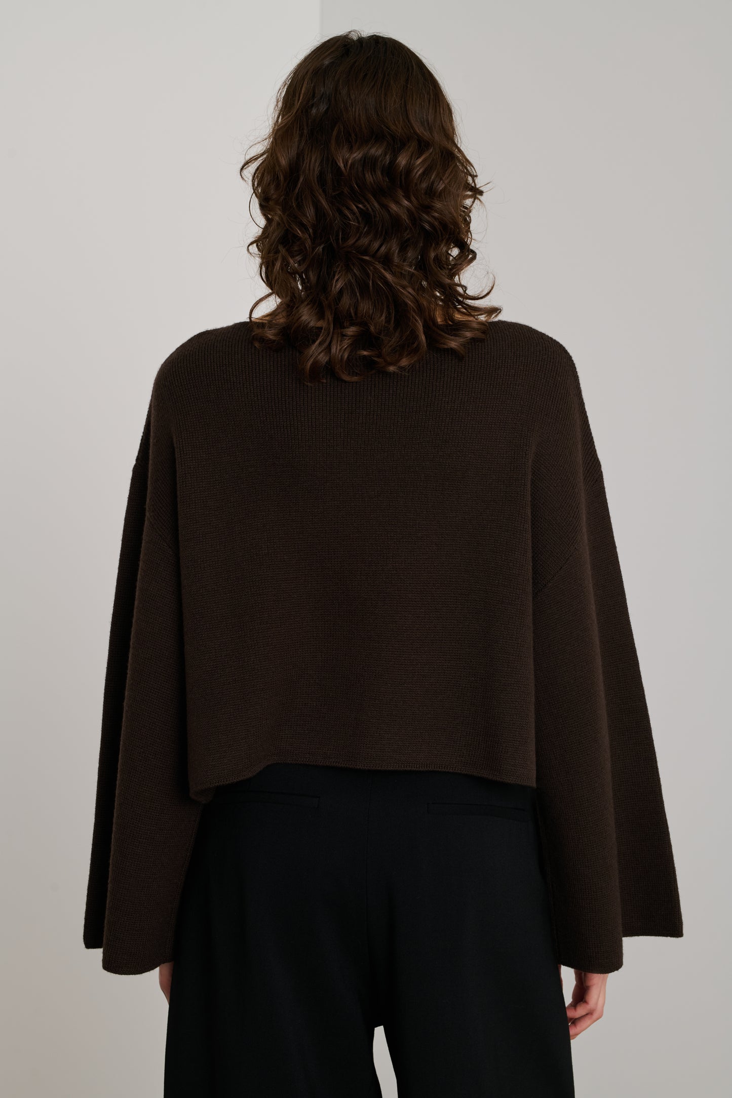 Pull Andrew - Marron - Laine Mérinos - Femme