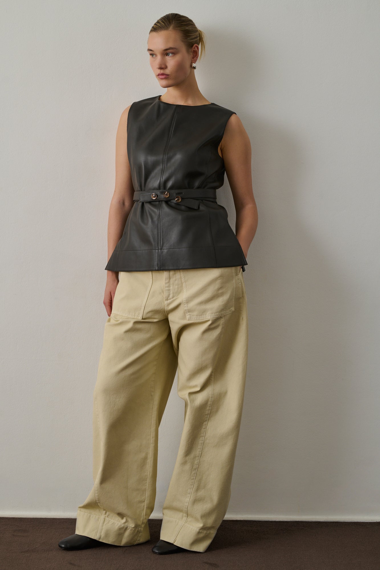 Top Chance - Marron Foncé - Cuir - Femme