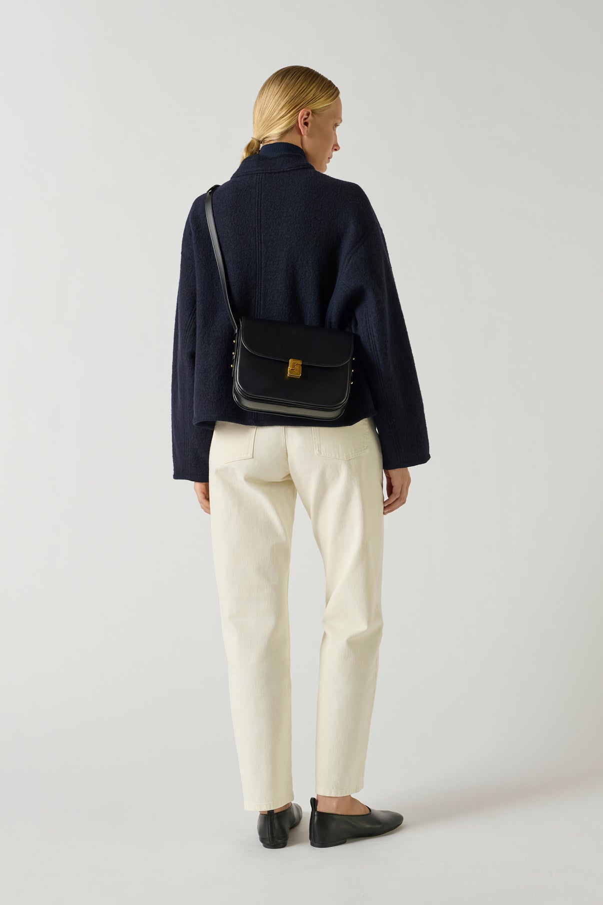 Sac Bellissima Maxi - Noir - Cuir - Femme vue 2