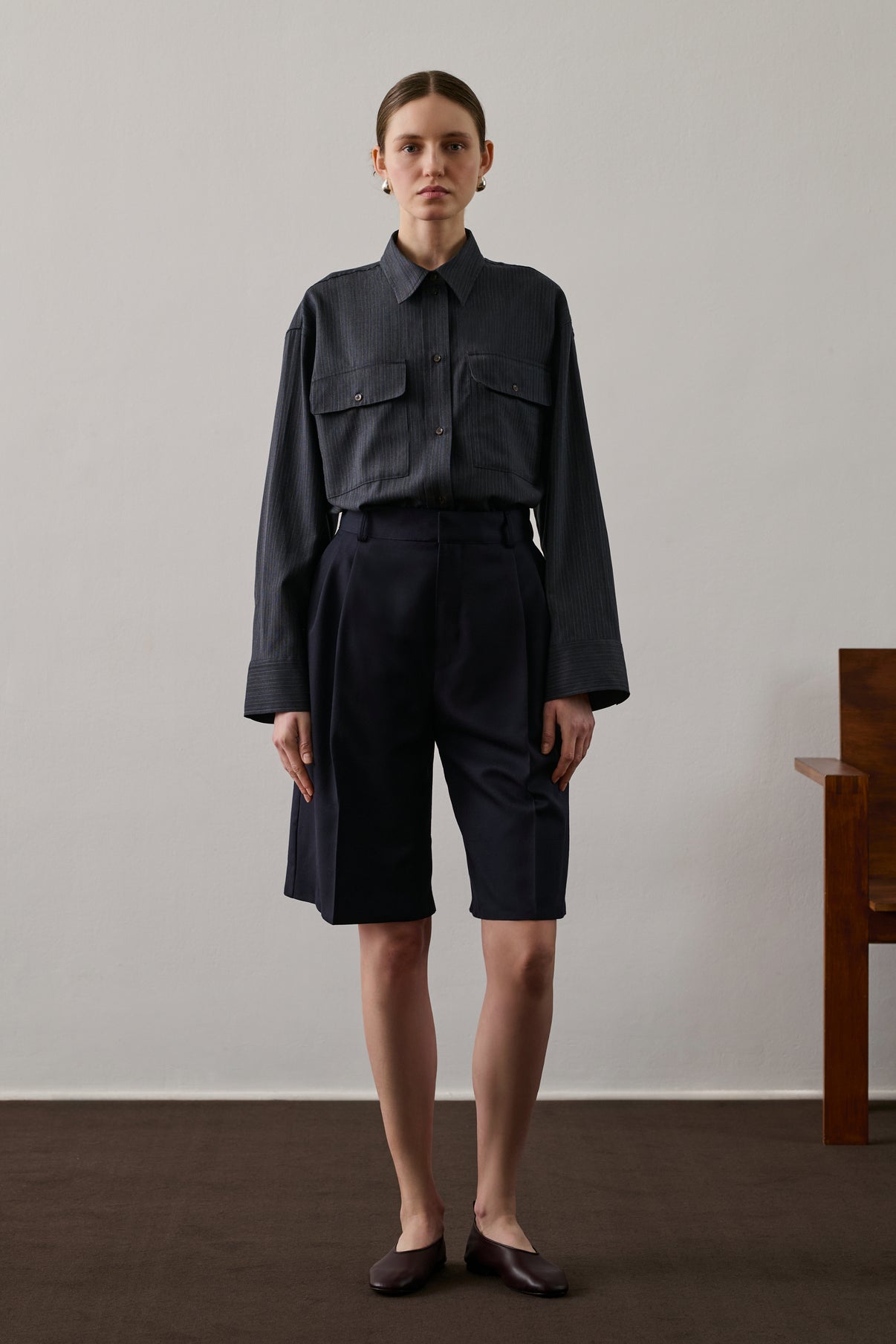 Chemise Filipa - Gris/Bleu - Femme vue 3