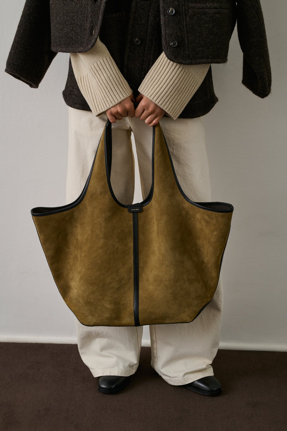 Cabas Douce - Bronze/Noir - Cuir - Femme vue 2