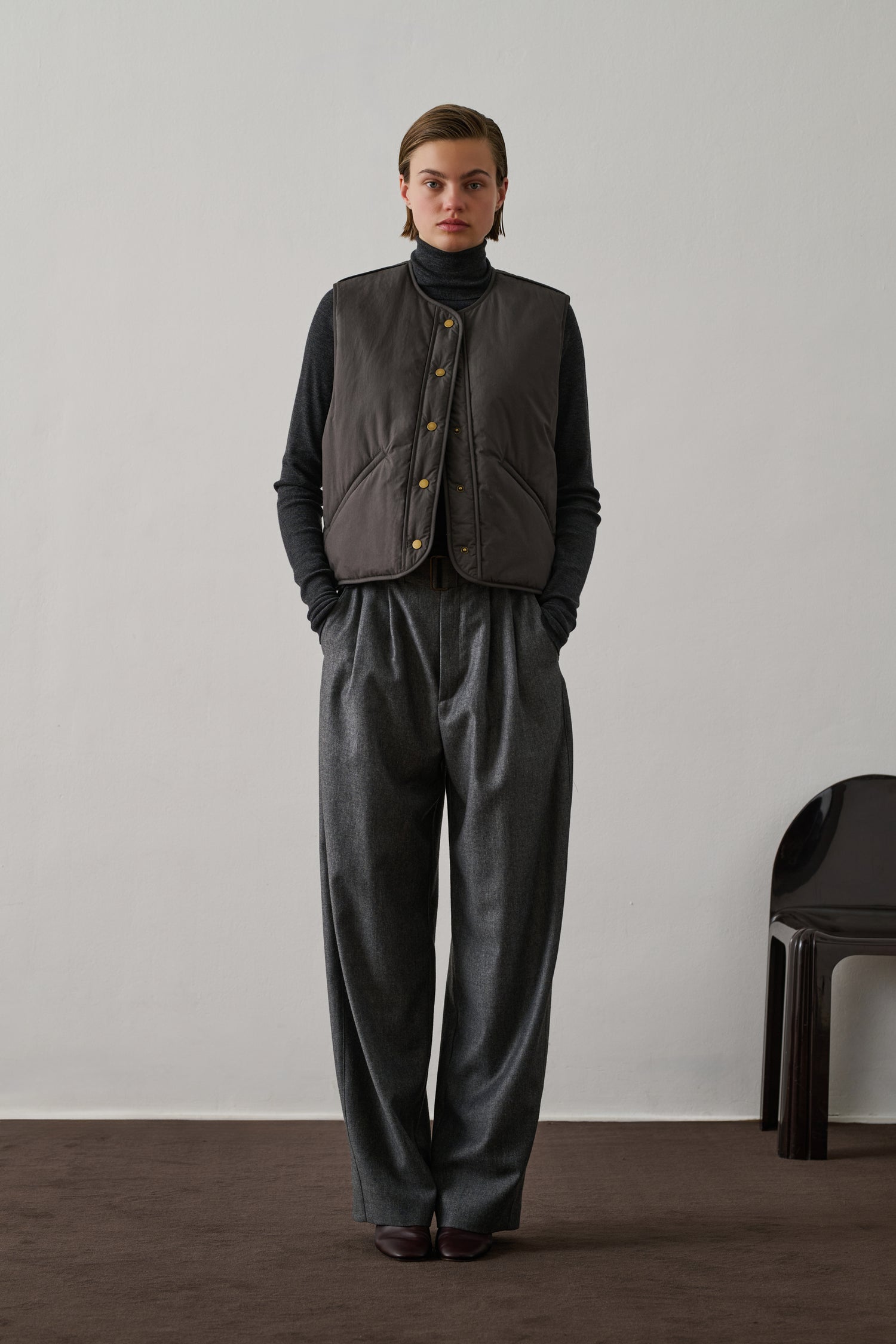 Blouson Desmond - Gris Foncé - Coton - Femme